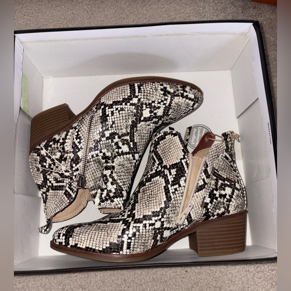 MIA Snakeprint Ankle Boots
